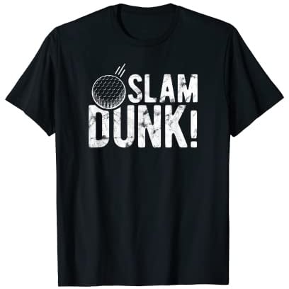Funny Basketball Slam Dunk Golf Four Blague T-Shirt