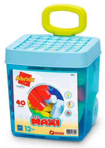 Jeu de construction Ecoiffier Rolly briques 40 pièces Les Maxi