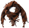 ROCK DADDY Estd 2000 ROCK HARD CLOTHING Halstuch Kopftuch Shemagh Palituch Taktischer Arabischer Arafat Schal Dreieckstuch Palästinenser PLO 100% Baumwolle (Braun/Schwarz)