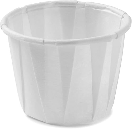 Vakly engångspapper Souffle Medicine koppar 1/2 oz [Förpackning med 1 000] koppar för medicinsk distribution, piller, provsmakning, smaktillsatser, mat och efterrättsservice (1 000)