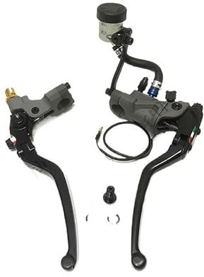 Manetas Moto Bomba de embrague de freno de montaje radial Forjado de aluminio Master Cilindro embrague Manetas De Freno Moto (Color : Cable clutch brake)
