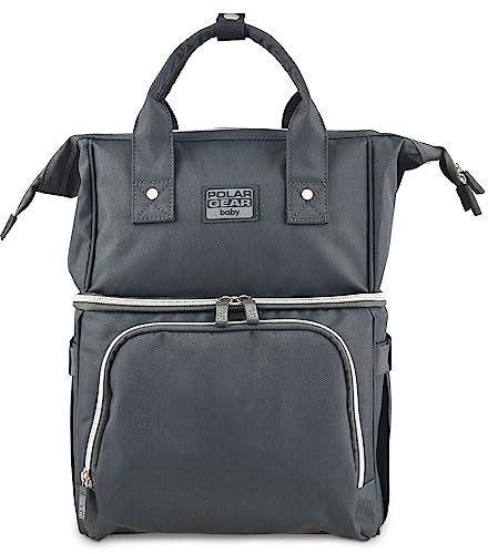 POLAR GEAR Unisex 188105 Bequemer, funktionaler und professioneller Thermorucksack für Babys, Grau