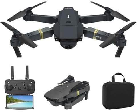 Blarie Mini Dron con Camara 4K FPV Pack Completo - para Principiantes, Adultos y Niños - Plegable, Modo Panorámico 120º, Modo Cámara Lenta, Rotación 360º