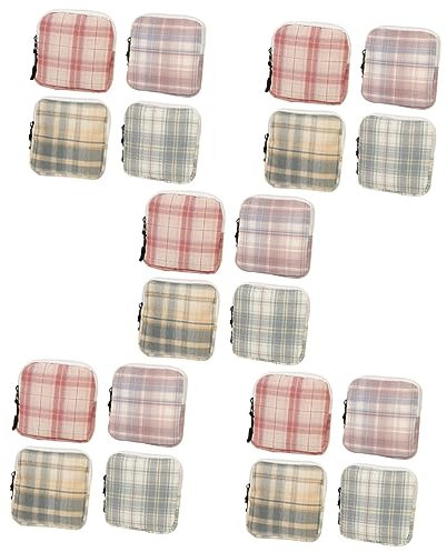 SOLUSTRE 20 Stk Mini-aufbewahrungstasche Serviettenaufbewahrung Mit Reißverschluss Zeitgenössische Containertaschen Beutel Für Menstruationstassen Baumwolle Fräulein Tragbar Geldbeutel