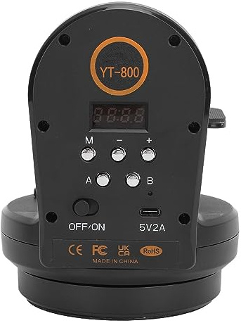 Stativ-Elektrokopf, YT800-Dreh-Panorama-Schwenk-Neige-Kopf, 360-Grad-Drehung, mit 1/4-Zoll-Schraubenloch, für Telefonkamera, Begrenztes Gewicht Unter 1 Kg