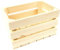 Dekokiste 30x20x18 cm, Holzkiste für die Aufbewahrung von Wein, Obst, Gemüse, ökologisch, gehobelt (30x20x18)