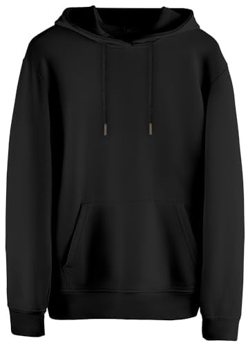 STARK SOUL Hoodie Blank - Kapuzen-Sweater Unisex | 270 GSM - innen angeraut - French Terry | Schwarz, Grau-Melange, Marine, Braun, Rot und Beige