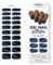 MOYOU LONDON Halbgehärtete UV Gel Strips - 20 Stück - Gel-Nagelfolien UV Härtend für Maniküre in Salonqualität - Milkyway Gloss