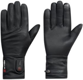 G-HEAT - Gants chauffants CITY - Femme - Tactiles - Légers - Stretchs. Usages : ville, personnes souffrant du froid. Fournis avec 1 paire de batteries et câble de recharge