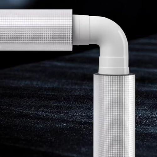 Schaumstoff-Rohre Flexibel 1stück,Id 22-114mm Isolierschlauch,Aluminiumfolie-Isolationsrohr,Rohrisolierung Schaumstoff Frostschutz,Isolierung für Heizung und Sanitär (110x20mm/4.33x0.8in)