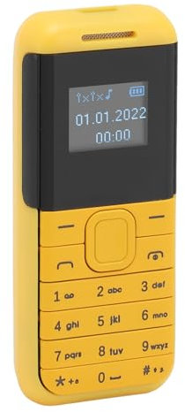 Le Plus Petit Téléphone Portable Minuscule Mini Téléphone Portable 2G, Téléphone Portable débloqué Double SIM GSM avec Numéroteur Bluetooth Mains Libres pour Enfants âgés, écran