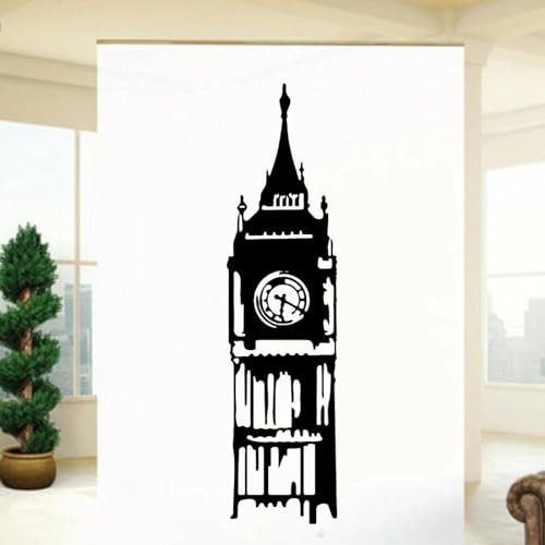 YYZOVBNN England Städte Reise Wandtattoo Big Ben London Landschaft Wandaufkleber Büro Schlafzimmer Kinderzimmer Spielzimmer Home Decor,56x14cm