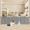 Baby Gate, MYPIN Extra Wide Retractable Dog Gates Indoor Stair Gates for Baby Pet Gates for Dogs Baby Gates for Dogs Extendable Dog Fence pressure Fit Stair Gate Safety Gates(Grey, 300 X 86 CM)