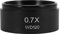 Bordhap WD120 0.7X Trinocular Stereo Microscope Auxiliary Objective Lens Barlow Lens 48mm Thread
