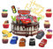 Car Tortendeko,Cars Geburtstagsdeko,26Pcs Cars Torten Deko Junge,Kinder küchendeko Cars,Ku chen Decoration Cars Torte Topper,Tortenaufleger Cars,Cupcake Topper Geburtstag Für Kinder.