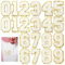 Molain 20 Pcs Patches Number Chenille for Clothing, Self Adhesive Embroidery 0-9 Number Patches with Glitter Sequins 2.2 Inch Iron On Numbers Patches for Team Uniform Sports T-Shirt Jeans Bags Decos