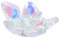 WATIIFUFU 1Stk Schuhverzierung selber machen Strass Schuhe Schmuck DIY-Schuhzubehör Schuhschmuck für Turnschuhe Sneaker-Ornament Bekleidungszubehör DIY Kristallblume für Schuhe Colorful