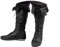 Agiyenna Stivali Medievali da Uomo Scarpe Steampunk Rinascimentali Stivali Western Retrò Stivali Slip-On Piatti con Tacco Spesso Stivali da Moto Casual Stringati Media Altezza in Tinta Unita
