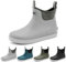 zaxunai Stivali Pioggia Gomma Uomo, Stivaletti Antinfortunistica Uomo, Stivali Da Pesca, Antiscivolo Comode Shorty Boots Scarpe Da Giardino