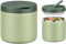 Itslife Thermobehälter für Essen 560ml Edelstahl Warmhaltebebehälter, Kinder auslaufsicherer Lunchbehälter mit Schnallenabdeckung, Weithals, Isolierung, geeignet für kaltes&heißes Essen Grün