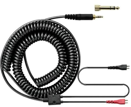 Sarini Cable de Repuesto con Espiral para Auriculares HD25Plus HD560 HD540 HD480 Cable de extensión de Bobina para Auriculares