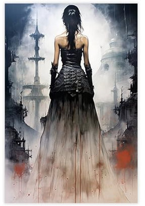 LIPOYE Luis Royo Geïnspireerde Kunstposter auf Leinwand, Schlafzimmer, Dekoration, Landschaft, Büro, Raumdekoration, Geschenk, 40 x 60 cm