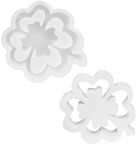 QZKJQDD Silikonform für Blumen und Ostern - Gießformen für DIY-Kerzen und Gips