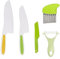 Comioke Cuchillos para Niños, 5 Piezas Utensilios Cocina Montessori, Juego de Cuchillos de Cocina para Niños a Partir de 3 Años, para Cortar y Cocinar Frutas o Verduras