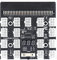 Daijianbin Breakout Board 17 Port 6Pin LED Anzeige Power Server Karten Adapter für 1200W 750W Netzteil GPU Miner Mining BTC ETH