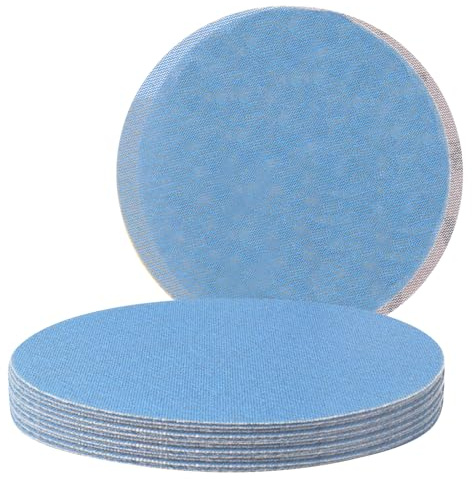 FASTPLUS 10 Disques à Poncer 225 mm, Grain 180, Maille Bleue Céramique | Disques à Poncer 225 mm en Maille Ouverte, Anti-encrassement, pour un Ponçage Propre du Bois, Meuble et Carrosserie