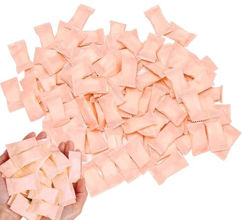 100pcs Compressed Towels, Disposable Face Towel, Mini Cotton Coin Tissue Style for Travel, Camping, Hiking, Sport, Beauty Salon, Home Hand Wipes and Other Outdoor Activities Pink