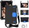 Funda compatible con Alcatel Joy Tab 2 2020 (9032Z) para niños, funda ligera de EVA a prueba de golpes con soporte de asa compatible con Alcatel Joy Tab 2 2020/3T de 8 pulgadas (negro y azul)