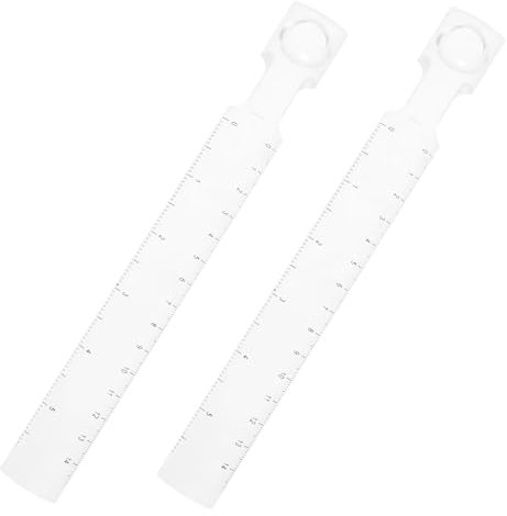 Artibetter 2stücke Klares Lineal Lupe Für Präzise Messungen Zeichenwerkzeug Für Büro Und Unterricht Transparentes Design Für Details