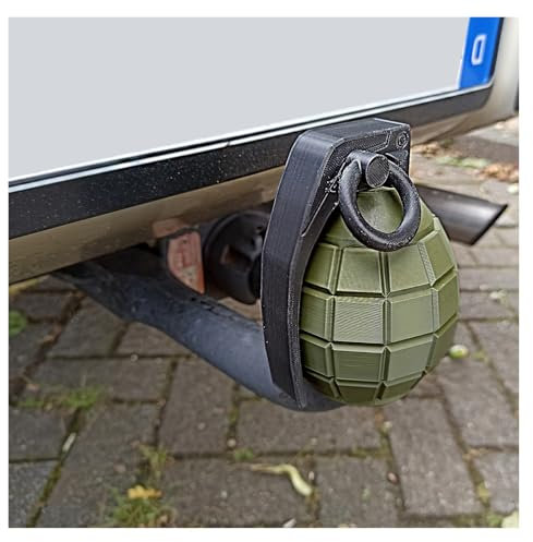 CASOME Cache Boule d’Attelage Drôle – Capuchon de Protection pour Barre de Remorquage, Crochet d’Attelage, Remorque Camping-Car, Boule d’Attelage Étanche et Robuste pour Prise Universelle(Dark Green)