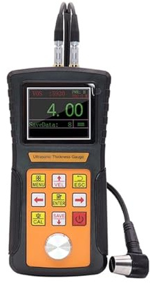 Dickenmessgerät Ultraschall-Dickenmessgerät for Metalle (0,01 mm) – Geeignet for Bleche, Rohre und Druckbehälter,75–600 Digitales Farbdisplay Schichtdickenmessgerät