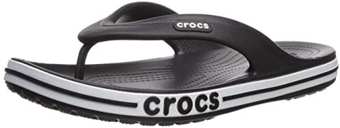 Crocs Unisex Erwachsene Bayaband Flip Flip, Black/White, 36/37 EU