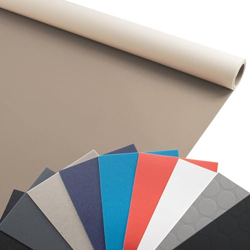 Primaflor PVC Bodenbelag Meterware - EXPOTOP, 2,00m x 20,00m, Grau-Beige, Messeboden, Vinyl-Boden für Küche, Wohn- und Badezimmer, Hochwertige Auslegware, Anti-Rutsch, Nicht Reflektierende Oberfläche