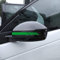 Autodomy Rückspiegel Aufkleber Stickers Auto mit Streifen Design Stripes Tuning 6 Stück mit Unterschiedlichen Breiten Sportdesign | Auto Tuning Aufkleber Streifen Grün