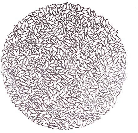 FANMURAN Tovagliette in PVC per Tavolo Tappetino Sottopiatti Sottociotola per Pasto Rotondo Decorazione per Casa Argento 2pz