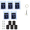 geo-versand 5X magnetischer Nano SCHWARZ +10 Logstreifen +Aufroller Versteck Geocaching D5