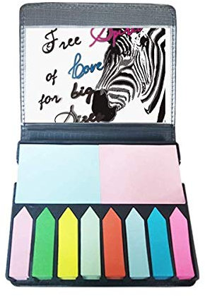 Simple Pinto Picture Letter Animal Self Stick Note Color Page Marker Box