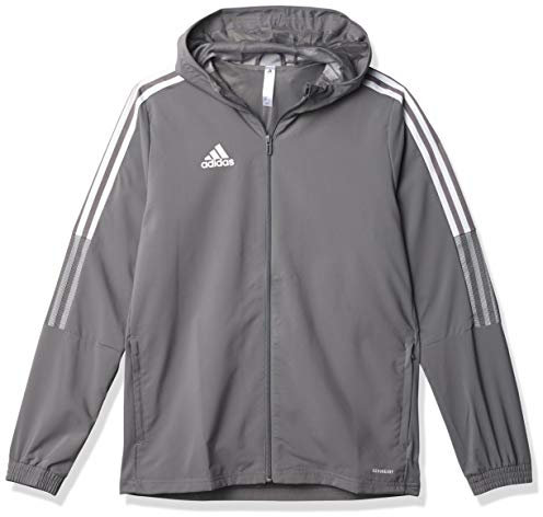 adidas unisex-child Tiro 21 Windbreaker Team Grey X-Large