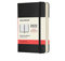 Moleskine 12 Monate Tagesplaner 2022, Tageskalender 2022, fester Einband und elasticher Verschluss, Format Pocket 9 x 14 cm, Farbe Schwarz, 400 Seiten