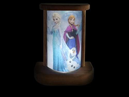 VILEVI, Lampe LED, La Reine des Neiges, Jouets Frozen, Bois, Blanc