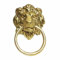 LLDDSS Türklopfer Antike Löwenkopf Türklopfer Europäischen Stil Messing Haustür Holz Türklopfer Ziehen Ring Tür Beschläge (Color : Copper Color)