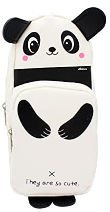 Abcsea 1 Stück Panda Niedliche Federmäppchen mit 2 Fächern, Große Kapazität Federmäppchen, Große Kapazität Briefpapier Pouch, Stifteetui Groß (Stil 5)