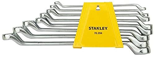 AEspares Stanley Set of 8 Shallow Offset Ring Spanners Wrenches Sizes 6x7 To 20x22