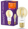 LEDVANCE LED-Lampe, Sockel: E27, Warm Comfort Light, 2400 K, 6 W, SMART+ Filament Classic Dimmable, 4er-Pack
