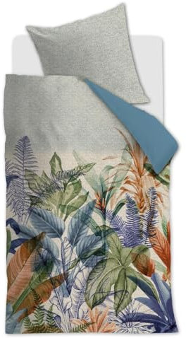 Beddinghouse Satin-Bettwäsche Isla | Blau - 155 x 220