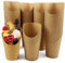 HINMAY 100 Pcs Disposable French Fries Holder, 12oz Paper French Fry Cups Charcuterie Cups for All Occasions (12oz, Brown)